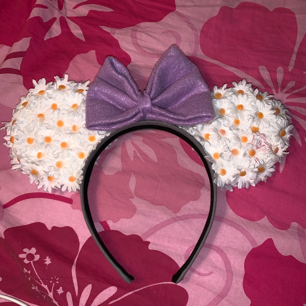 Handmade Mickey ears with bow